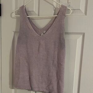 GAP Women's Mauve Knit Tank Top